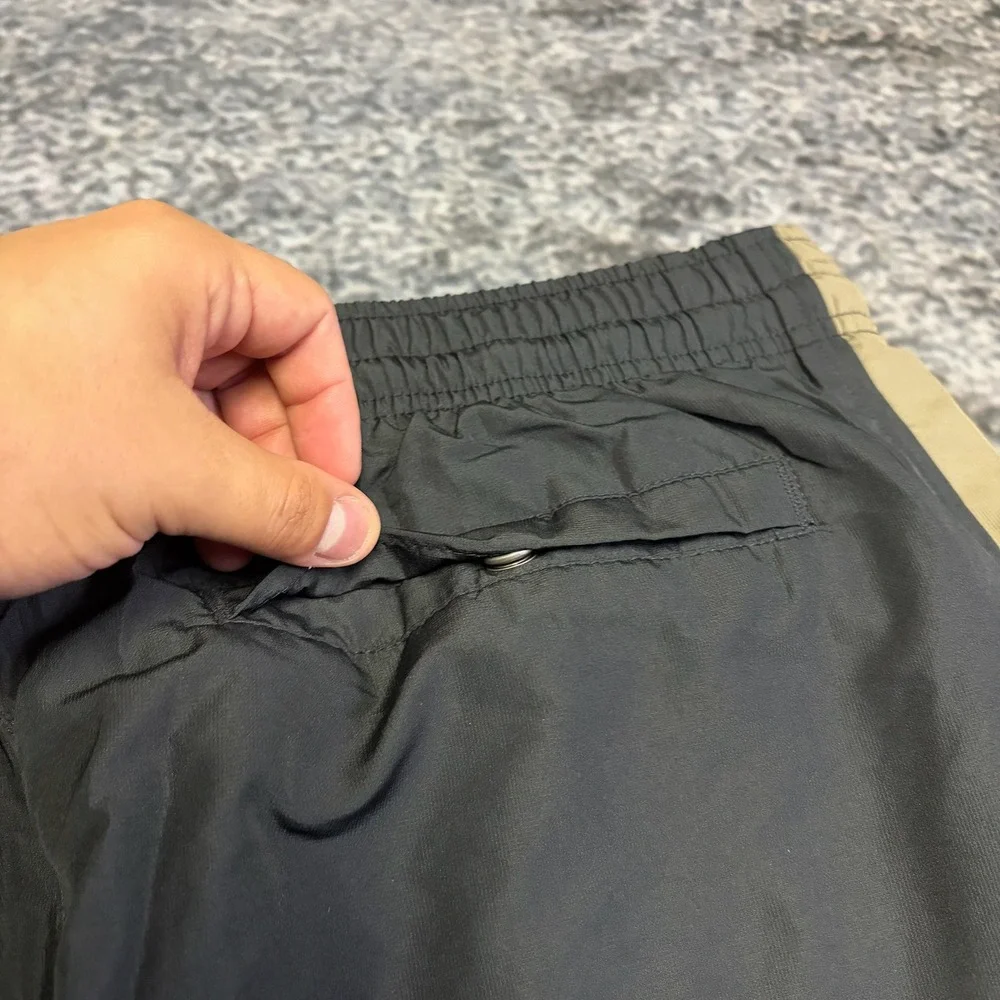 VTG Nike Track Pants Mens Large Black Windbreaker Athletic Baggy Y2K
